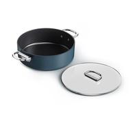 Joseph Joseph Sartén Guisera Space 28 cm – Tapa, Mango plegable, Inducción y horno, Cerámico