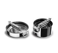 Joseph Joseph Space Steel batería cocina 5 piezas inox, ollas y sartenes inducción, antiadherente, apilable