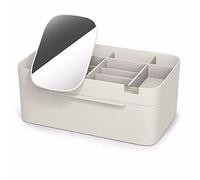 Joseph Joseph Viva Organizador Grande para Cosméticos de Maquillaje con Espejo Extraíble, se desmonta para facilitar su limpieza Cajón de Belleza, Off White