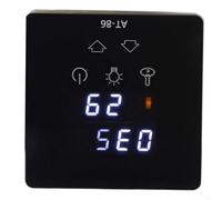 Jotekonoby Controlador de temperatura de sauna At-86 Panel de control para generador de baño de vapor y calentador de sauna, temporizador multifunción con ajuste de iluminación