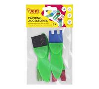 Jovi - 4 Pinceles con Goma, Formas diversas, Accesorios Pintura para niños