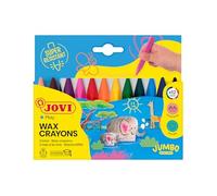 Jovi Ceras triangulares Triwax, super resistentes, no manchan, estuche de 12 unidades, multicolor