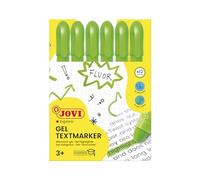 Jovi - Estuche, 12 marcadores con gel, color verde (1818) | Retráctil, no se seca y no traspasa el papel, larga duración, tapón de seguridad