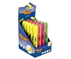 Jovi expositor 20 marcadores fluorescentes jovi!neon de gel en stick 140mm c/surtidos