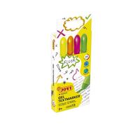 Jovi gel textmarker estuche con 4 marcadores de texto - gel en seco - colores fluorescentes - con ascensor - no traspasan - secado rapido - no se secan - aptos para luz negra - color surtido