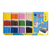 Jovi - JUMBO EASY GRIP Caja económica 300 ceras triangulares, colores surtidos, super resistentes, no manchan