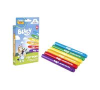 Jovi - My First BLUEY, 6 rotuladores de punta gruesa y resistente