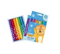 Jovi - MY FIRST 6 rotuladores super lavables para niños, punta gorda redondeada, Felt Pen colores surtidos