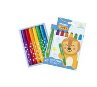 Jovi - MY FIRST 6 rotuladores super lavables para niños, punta gorda redondeada, Felt Pen colores surtidos