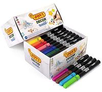 Jovi pack de 48 rotuladores téxtiles en 12 colores diferentes, rotula