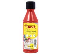 Jovi - Pintura acrílica, bote 250 ml, color rojo, alto poder cubriente