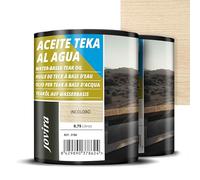 JOVIRA PINTURAS 1,5L | Aceite Teca al agua, para madera exterior, Protección y restauración de la madera Teca en intemperie. (2x750 Mililitros, Incoloro)