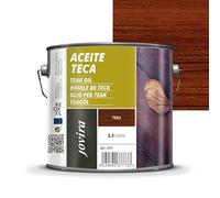 JOVIRA PINTURAS 2,3 L | Aceite Teca, para madera exterior, Protección y restauración de la madera Teca en intemperie (2,3 Litros, Teca) G-35A