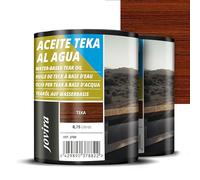 JOVIRA PINTURAS Aceite de teca para madera exterior, Protección y restauración de la madera Teca en intemperie. (2x750 Mililitros, Teka)