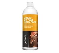 JOVIRA PINTURAS Aceite de Tung (100% Puro) | 1 Litro |. Indicado para tratar la madera, protegiéndola del sol y lluvia. Evita la entrada de humedades. (1 Litro) B-33