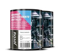 JOVIRA PINTURAS Barniz Antioxidante Metales Transparente Brillante al Agua, Protección y decoración de metales. (2x750 Mililitros) C-10-2