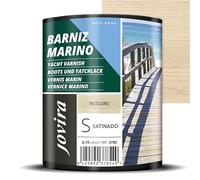 JOVIRA PINTURAS Barniz Marino al Agua. Especial Resistencia en ambientes Marinos (750 Mililitros, Satinado) H-34