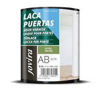 JOVIRA PINTURAS Esmalte Laca Puertas al Agua 750ML Alto Brillo, Renueva y decora las puertas y muebles de madera (750 Mililitros,Verde Salvia)