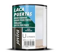 JOVIRA PINTURAS Esmalte Laca Puertas al Agua 750ML Ultra Mate, Renueva y decora las puertas y muebles de madera. (750 ml, Azul Petróleo)