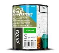 JOVIRA PINTURAS Esmalte Multisuperficies al Agua Satinado. Decora y protege superficies de difícil adherencia. (750 Mililitros, Verde Lima) -T
