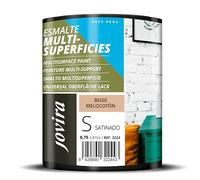JOVIRA PINTURAS Esmalte Multisuperficies al Agua Satinado. Decora y protege superficies de difícil adherencia. (750 Mililitros, Beige melocotón) -T