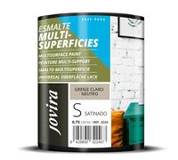 JOVIRA PINTURAS Esmalte Multisuperficies al Agua Satinado. Decora y protege superficies de difícil adherencia. (750 Mililitros, Greige claro neutro) -T