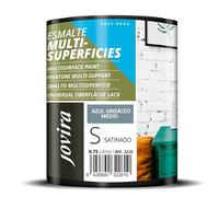 JOVIRA PINTURAS Esmalte Multisuperficies al Agua Satinado. Decora y protege superficies de difícil adherencia. (750 Mililitros, Azul grisáceo medio) -T