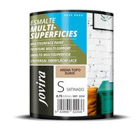 JOVIRA PINTURAS Esmalte Multisuperficies al Agua Satinado. Decora y protege superficies de difícil adherencia. (750 Mililitros, Arena topo suave) -T