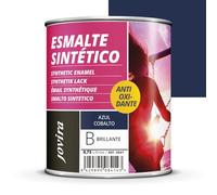 JOVIRA PINTURAS Esmalte Sintético Antioxidante. Esmalte directo sobre oxido. Para la protección y decoración de superficies de madera, hierro y acero. Brillante (750 Mililitros, Azul Cobalto)