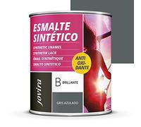JOVIRA PINTURAS Esmalte Sintético Antioxidante. Esmalte directo sobre oxido. Para la protección y decoración de superficies de madera, hierro y acero. Brillante (750 Mililitros, Gris Azulado)