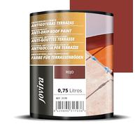 JOVIRA PINTURAS Impermeabilizante Antigoteras, Terraza Antigoteras Caucho Elástica, pintura de terrazas, evita filtraciones en todo tipo de cubiertas y terrazas. (750 Mililitros, Rojo) H-19