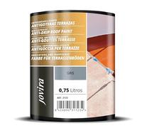 JOVIRA PINTURAS Impermeabilizante Antigoteras, Terraza Antigoteras Caucho Elástica, pintura de terrazas, evita filtraciones en todo tipo de cubiertas y terrazas. (750 Mililitros, Gris) H-21