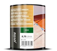 JOVIRA PINTURAS Impermeabilizante Antigoteras, Terraza Antigoteras Caucho Elástica, pintura de terrazas, evita filtraciones en todo tipo de cubiertas y terrazas. (750 Mililitros, Verde) H-23A