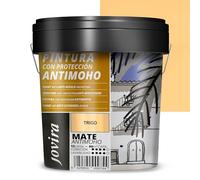 JOVIRA PINTURAS Pintura Antimoho, Evita el moho, resistente a la aparición de moho en paredes, aspecto mate. (15 Litros, Trigo)