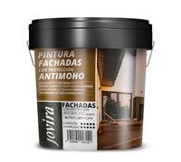 JOVIRA PINTURAS PINTURA FACHADAS ANTIMOHO. Repelente al agua, impermeable y anti fisuras. (4 Litros, Blanco) A-10