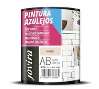 JOVIRA PINTURAS Pintura para Azulejos, Alto Brillo al Agua. Da una imagen nueva a tu cocina y baño. (750 Mililitros, Hueso) B-16