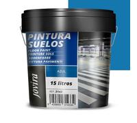 JOVIRA PINTURAS Pintura Suelos, Garajes y Pavimentos Deportivos En General, Acabado Mate, Protege y Decora Las Superficies de Hormigón, Cemento y Asfalto, (15 Litros, Azul) A-15B