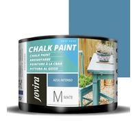 JOVIRA PINTURAS Pintura Tiza - Chalk Paint al Agua Mate. Renueva tus muebles con creatividad. (375 Mililitros, Azul Intenso) B-19A