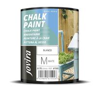 JOVIRA PINTURAS Pintura Tiza - Chalk Paint al Agua Mate. Renueva tus muebles con creatividad. (750 Mililitros, Blanco) C-20
