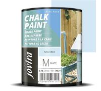 JOVIRA PINTURAS Pintura Tiza - Chalk Paint al Agua Mate. Renueva tus muebles con creatividad. (750 Mililitros, Azul Cielo) C-34