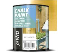 JOVIRA PINTURAS Pintura Tiza - Chalk Paint al Agua Mate. Renueva tus muebles con creatividad. (750 Mililitros, Oro) C-9