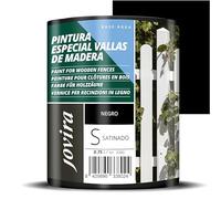 JOVIRA PINTURAS Pintura Vallas de Madera, Esmalte para Madera exterior para Vallas,Garajes, etc. (750 Mililitros, Negro) B-9