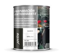 JOVIRA PINTURAS Preparación Antioxidante Metal | 750 ml | Pintura tratamiento superficies de metal anti oxido. Imprimación uso general, Protección total. Anti oxidante. (750 Mililitros, Blanco) D-12