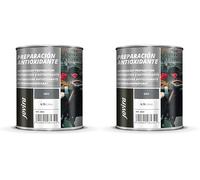 JOVIRA PINTURAS Preparación Antioxidante Metal. Pintura tratamiento superficies de metal anti oxido. Imprimación uso general, Protección total. Anti oxidante. (750 Mililitros, Gris) D-8 (Paquete de 2)