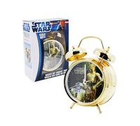 Joy Toy - Despertador de Metal Ø 10 cm, R2-D2 & C-3PO Captain Phasma 3D, con Sonido Original