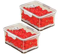 JOYBOS Set de 2 Contenedores para Alimentos de 2.5 L Cada Uno para Almacenamiento de Alimentos, con Tapas