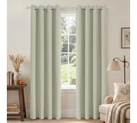 Joydeco Cortinas Opacas de 72 Pulgadas de Largo, 2 Paneles, Burg, Cortinas de oscurecimiento de habitación para Dormitorio, Cortinas térmicas 100% Opacas texturizadas, protección de privacidad, Juego