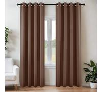 Joydeco Juego de 2 Paneles de Cortinas Opacas de 108 Pulgadas de Largo, 2 Cortinas largas con Aislamiento térmico Burg, Cortinas de oscurecimiento con Ojales para la Sala de Estar y el Dormitorio (52