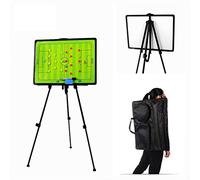 Joyeee 23.6 x 17.7 '' Junta de entrenamiento magnética, tablero de tácticas de fútbol grande - magnético bolígrafo, borrador seco, soporte para trípode y bolsa de transporte, equipo de entrenamiento