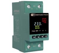 JOYELEC Smart WLAN Stromzähler Hutschriene 1 Phasig 63A AC 230V Amperímetro Voltímetro WIFI Mando a distancia Contador de corriente alterna KWh Contador digital de energía